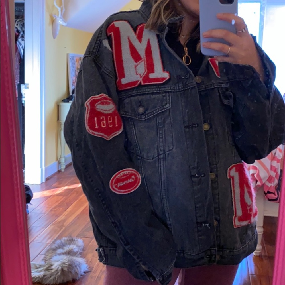 Carmar jean jacket with patchwork